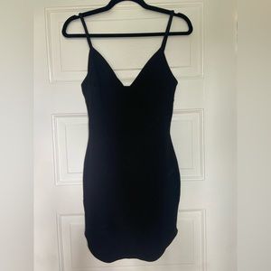 Black mini dress